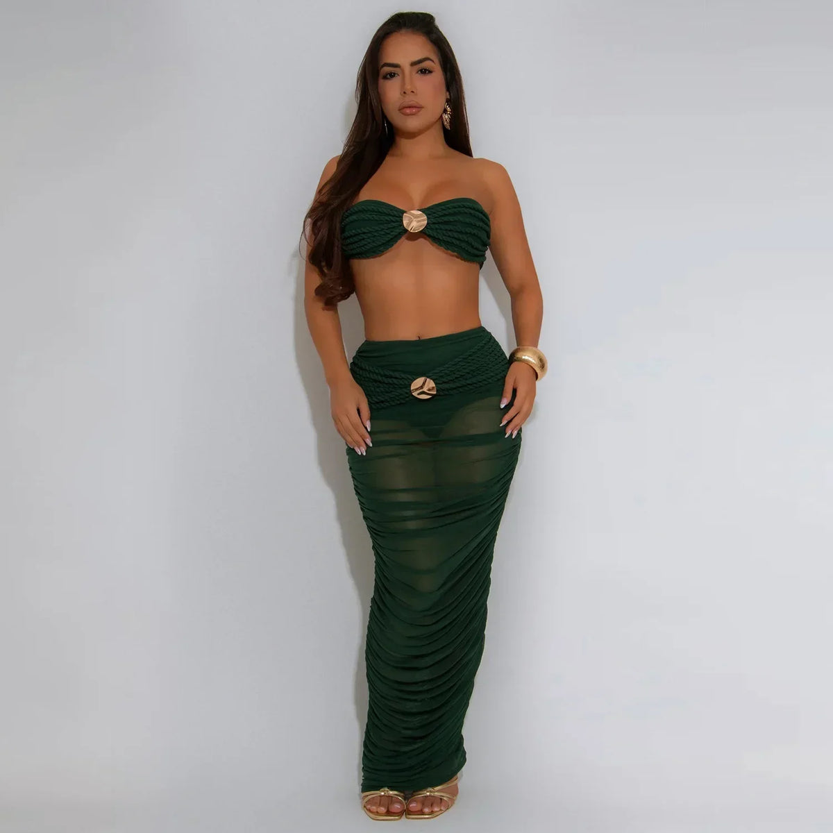 Olivia Slim Fit Temperament Simple Two-piece Sets