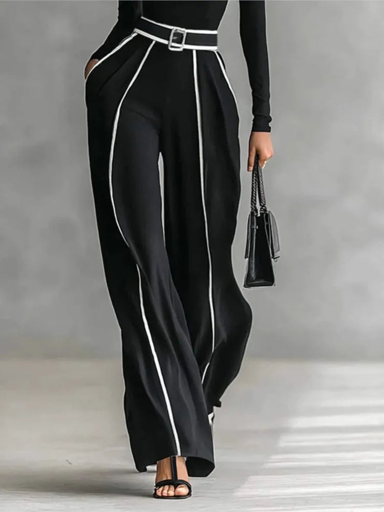 Lia Spring Woman's Color Matching Two-piece Sets