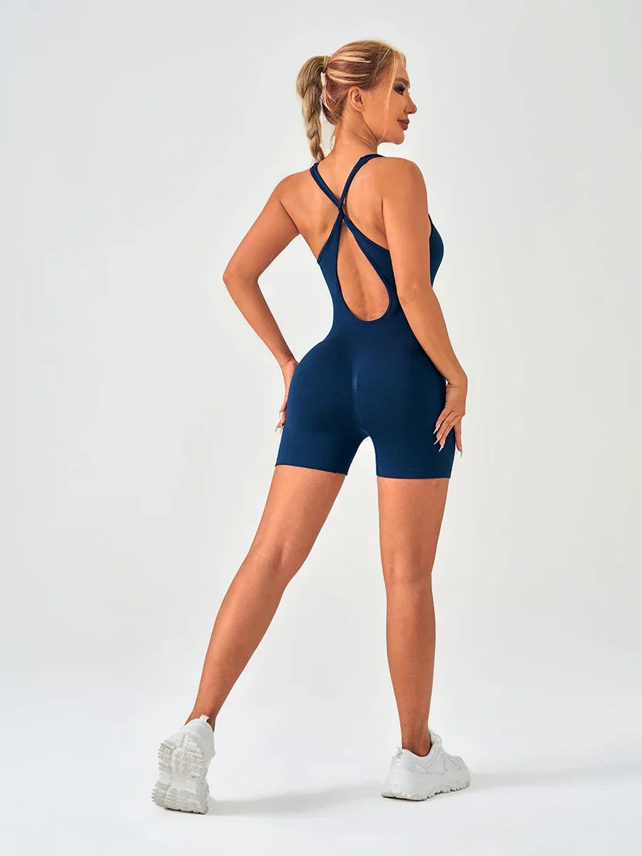 New Holland Sportswear Fitness Party Overalls Elegant Rompers