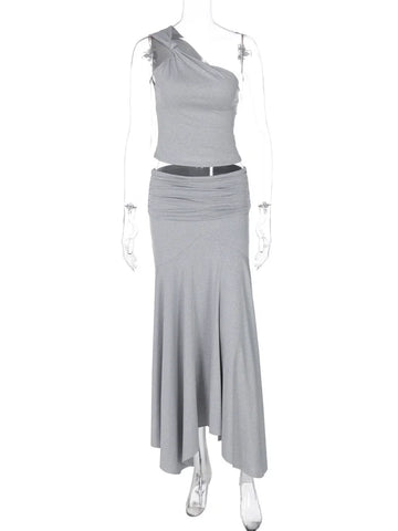 Olivia Tossy Fashion Pleated Two Piece-Sets