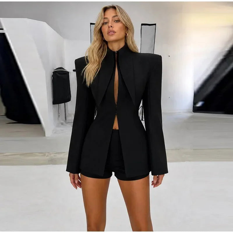 Wanda Suit Long Sleeve Stand Collar Two Piece Sets