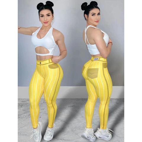 Walden High Waist Elastic Stretchy Jeans Casual Long Trousers