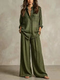 Ernestina Linen Co Ord Outfit Long Sleeve Two Piece Sets