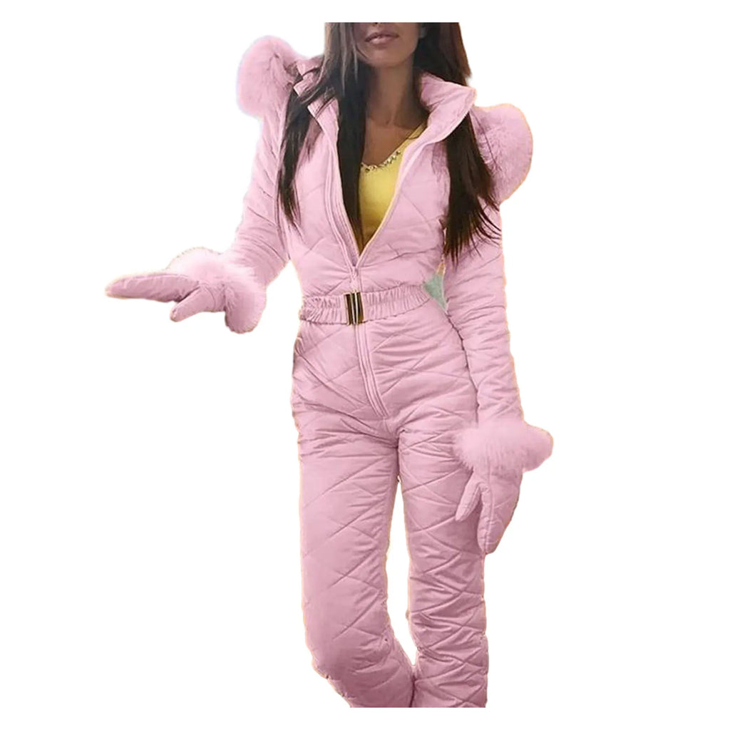 Plus Size Winter Snowboard Jumpsuit Winter Outdoor Women's Windproof Waterproof Ski