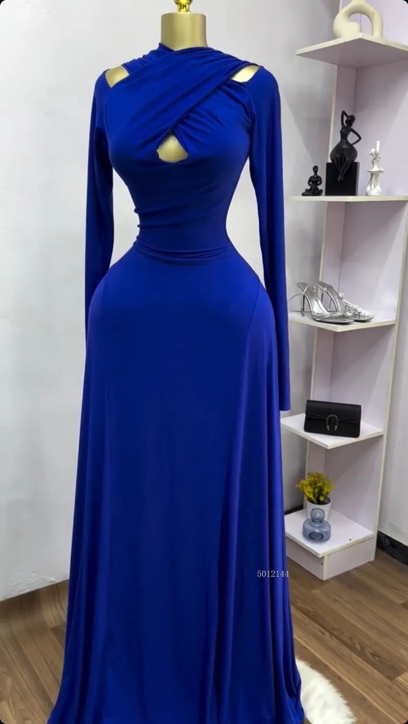 Myrtle Beach Halter V Neck Backless Sleeveless Big Swing Bodycon Mid Maxi Long Dress