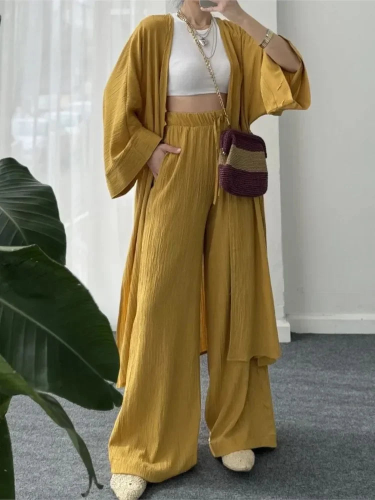 Alicia Women Elegant Solid Loose Two-piece Set