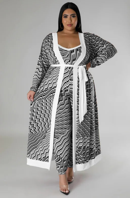 Wendy Plus Size Outfits Slip Sexy Two Piece Sets