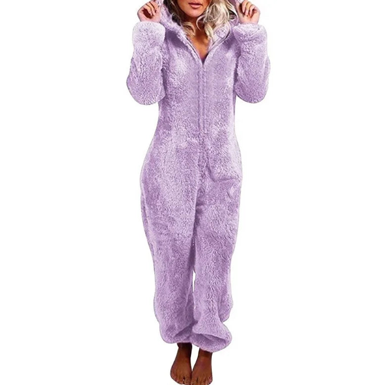 Plus Size One-Piece Jumpsuit for Women, Elegant Overalls, Full Length, Thickened, Autumn