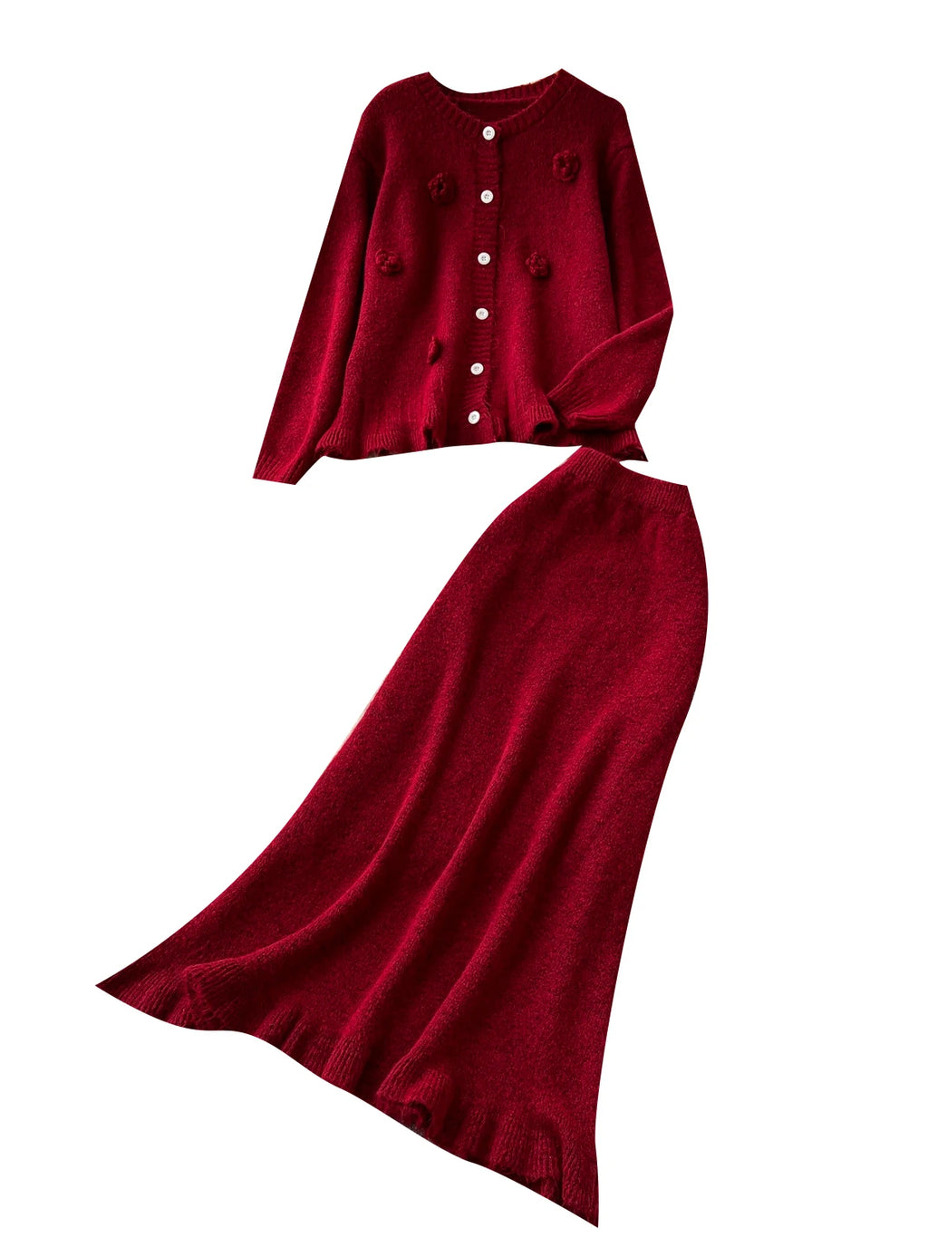 Maria Elegant High Waist Two-Piece Sets
