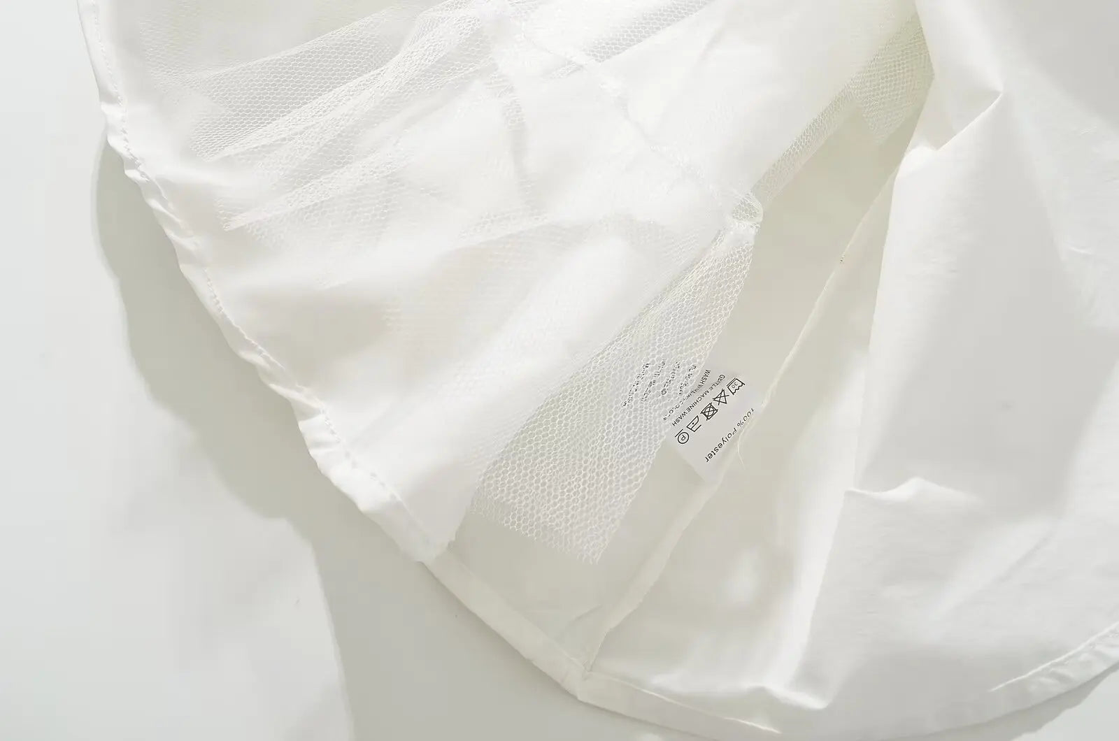 Keasbey Fit Flare White Short Sleeve Low Waist Elegant Party Dress