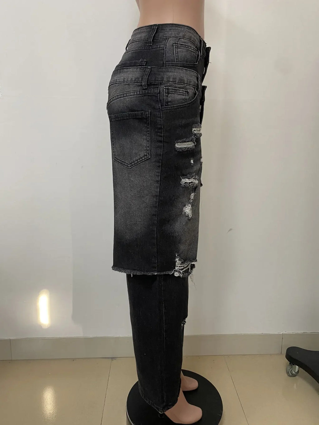 Stafford Streetwear Wide Leg Jeans Cargo High Waist Elegant High Street Denim