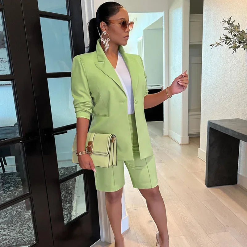 Sasame Solid Casual for Women Two Piece Sets