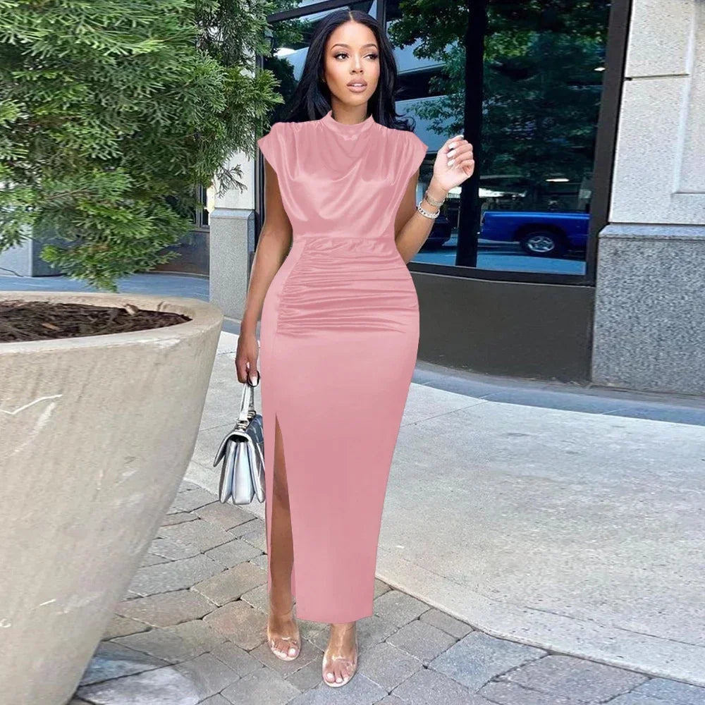 Azua Plus Size Sexy Bodycon Long Prom Slit Evening Birthday Party Cocktail Dress