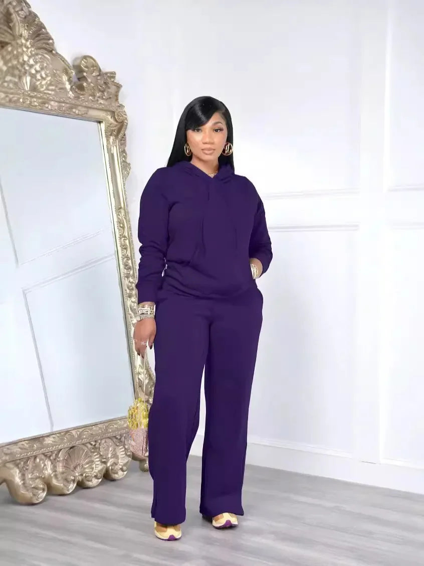 Sandra Casual Long-sleeved Suit Two Piece Set