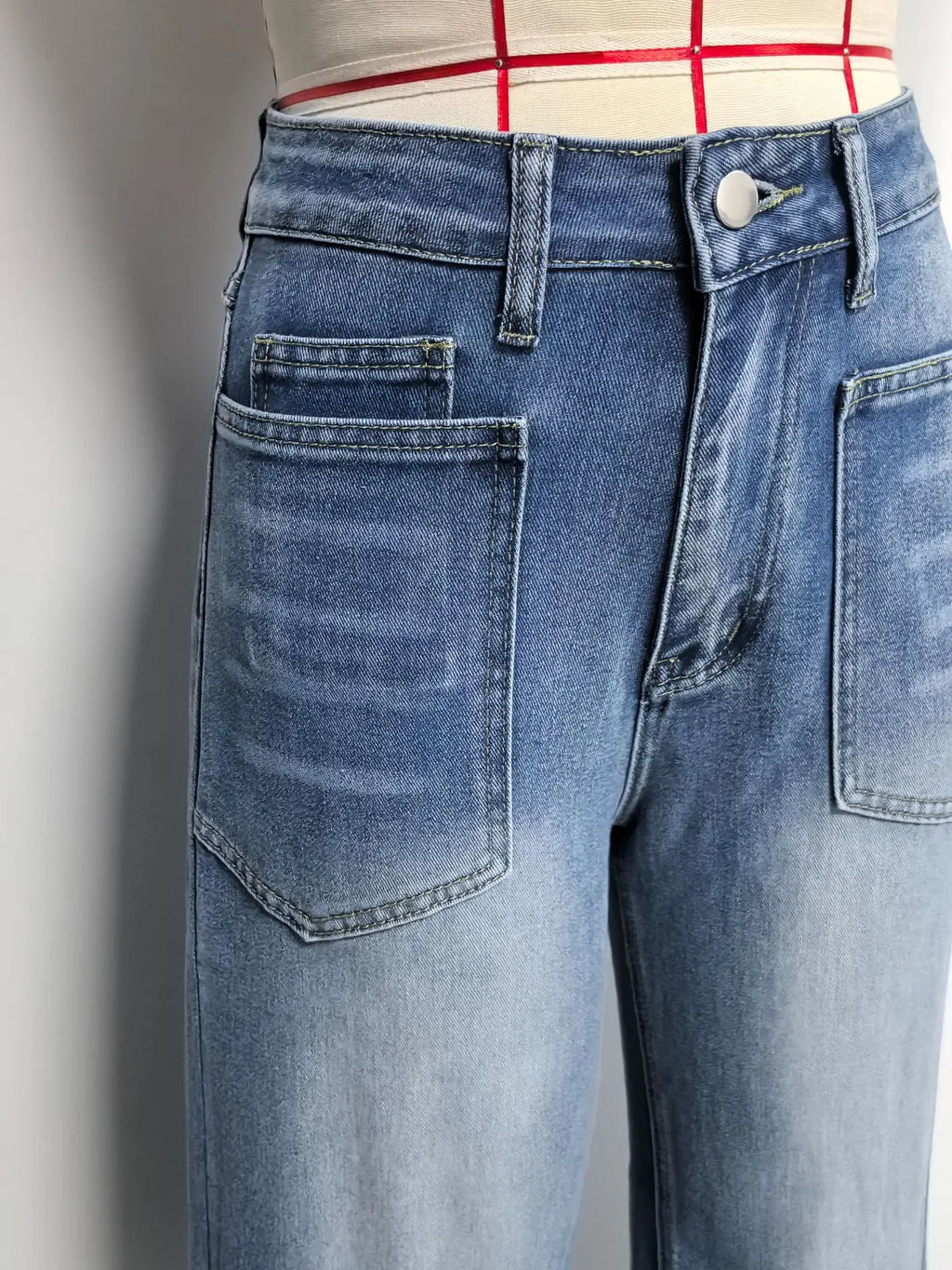 Jeans Denim Pant Women Vintage Wide Leg Long Pants Casual Loose High Waist Straight