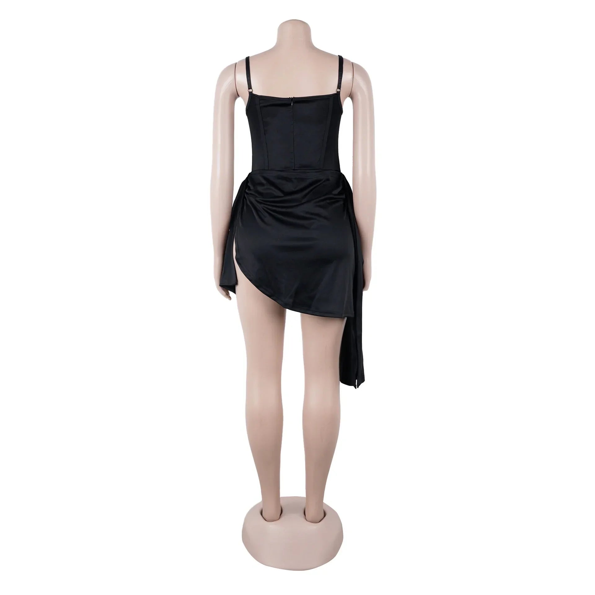 Mapleton Rhinestones Mesh Tunic Sleeveless Split Bodycon Midi Maxi