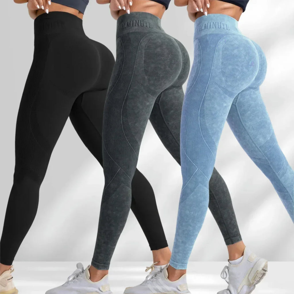 Lebanon Seamless Gym High Waist Hip Lifting Outdoor Sports Tight Waist Letter Sand Leggings