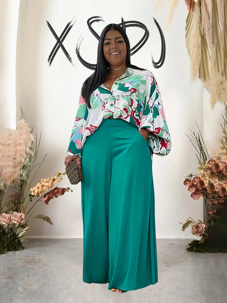 Altagracia Plus Size Elegant Casual Two Piece Sets