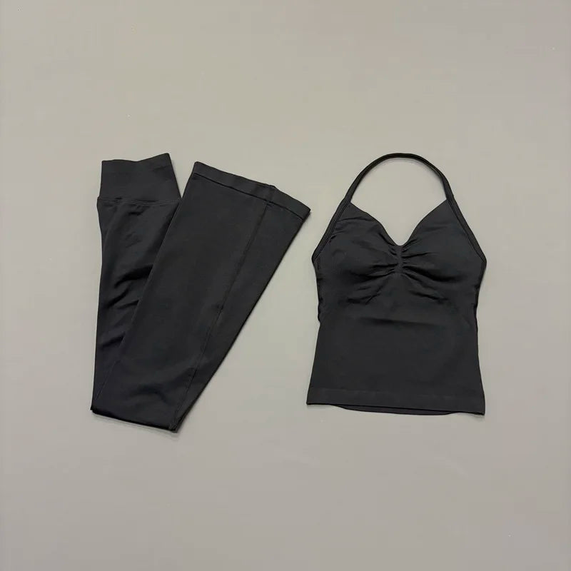 Helen Seamless Sports Longline Strappy Two Piece Sets