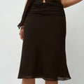 Diana Flutter Sleeves Pleated Fishtail Two-Piece Sets