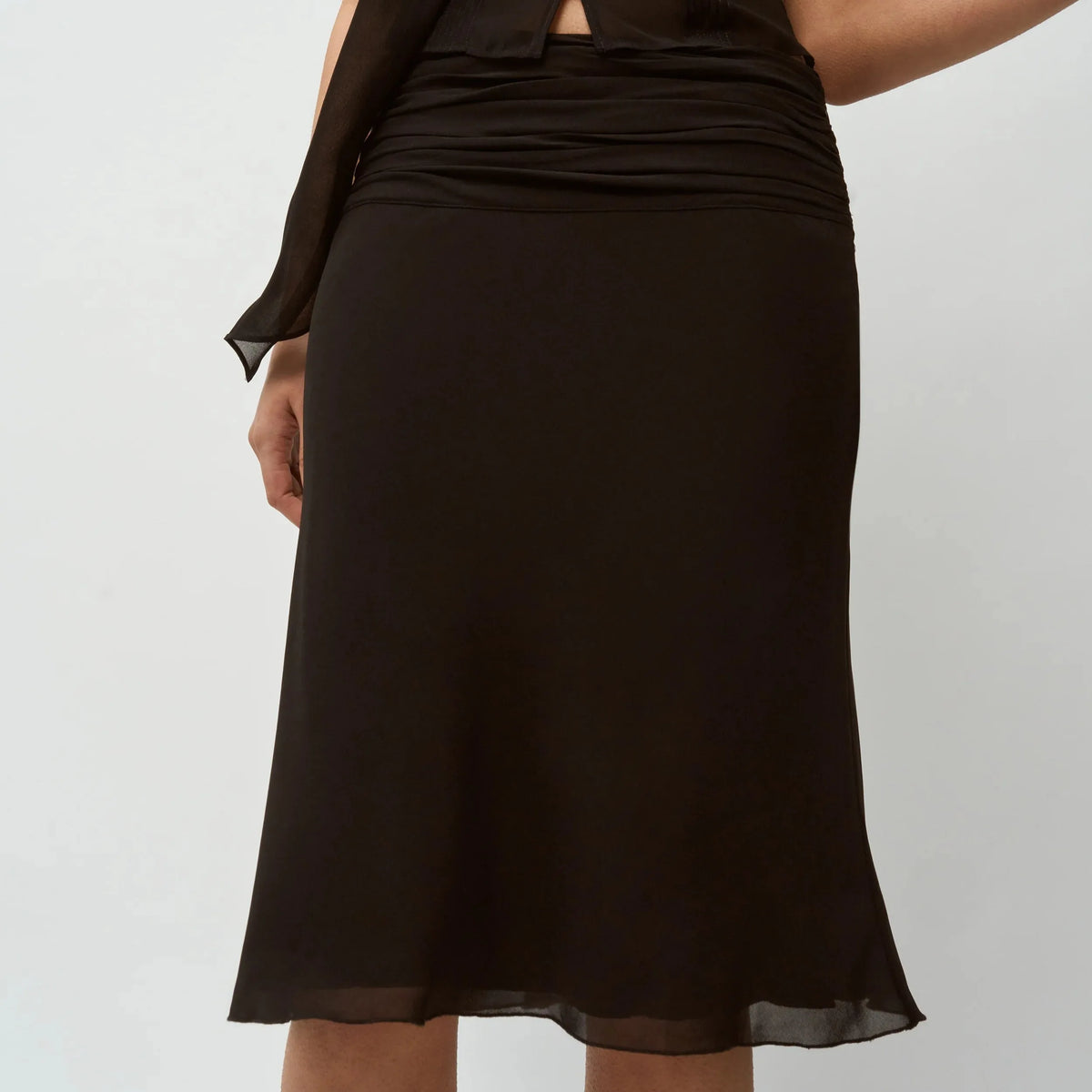 Diana Flutter Sleeves Pleated Fishtail Two-Piece Sets
