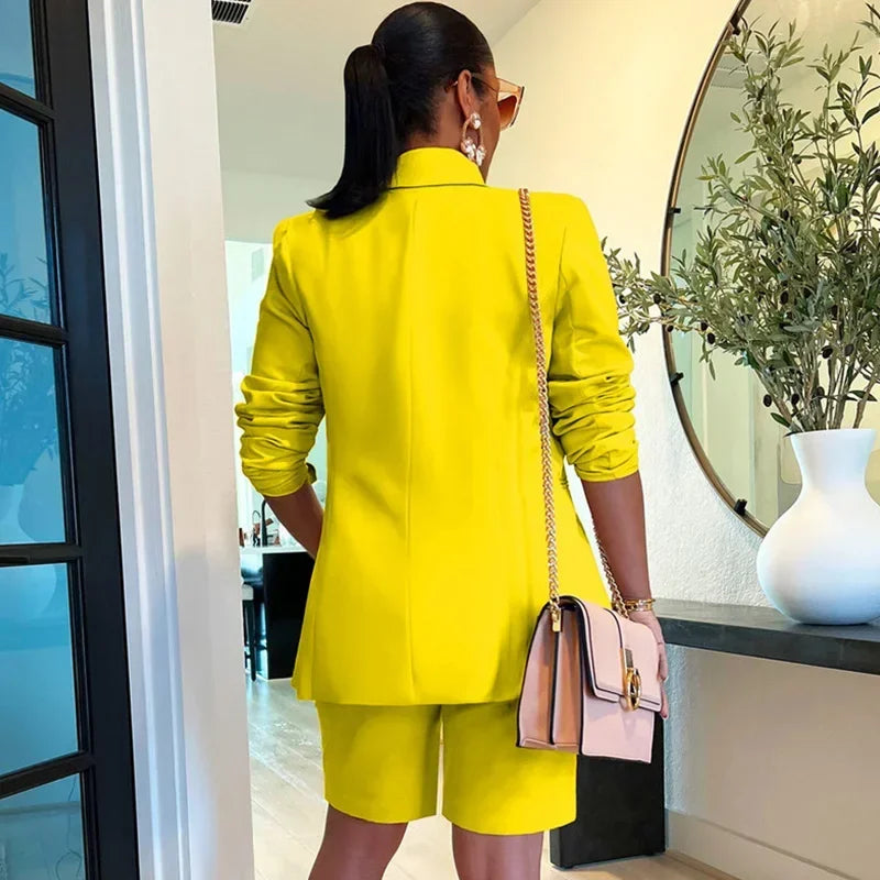 Sasame Solid Casual for Women Two Piece Sets