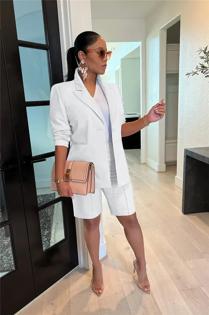 Sasame Solid Casual for Women Two Piece Sets