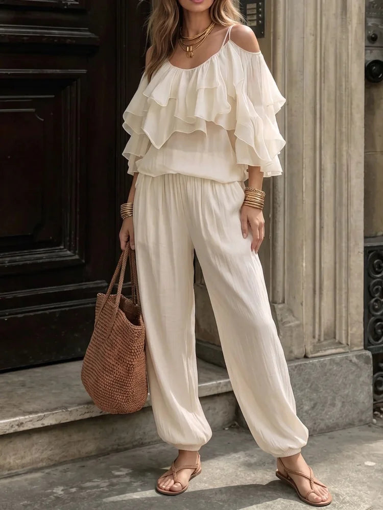 Maria Beach Vacation Daily Leisure Two Piece Sets