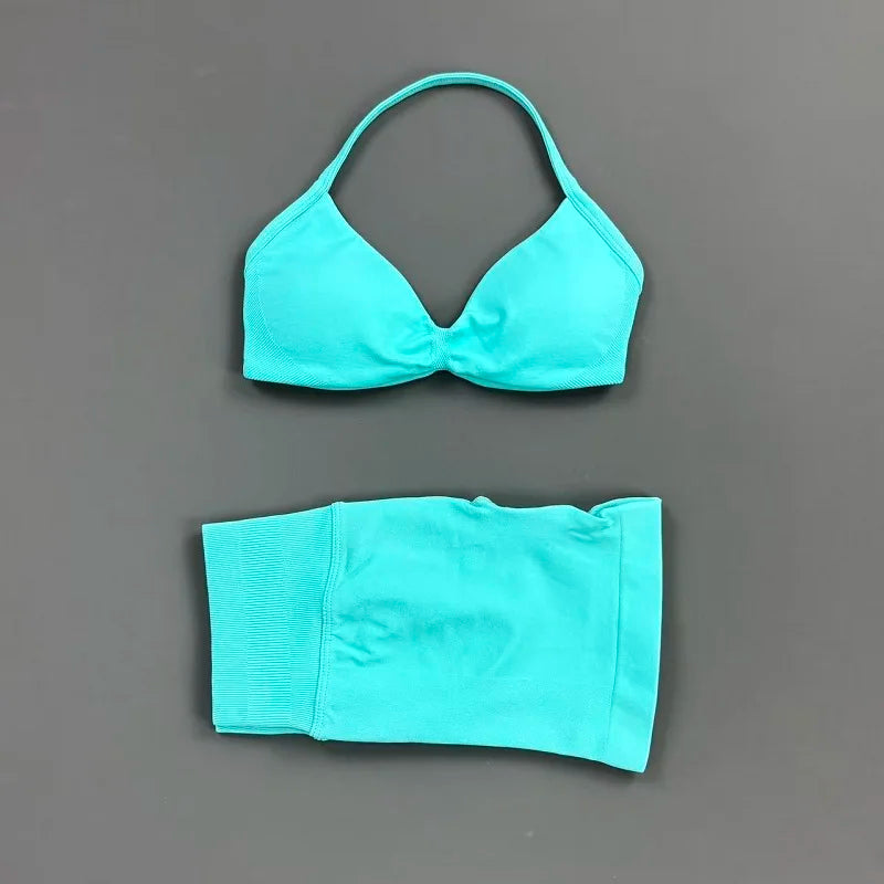 Dylan Sports Strappy Seamless Two Piece Sets