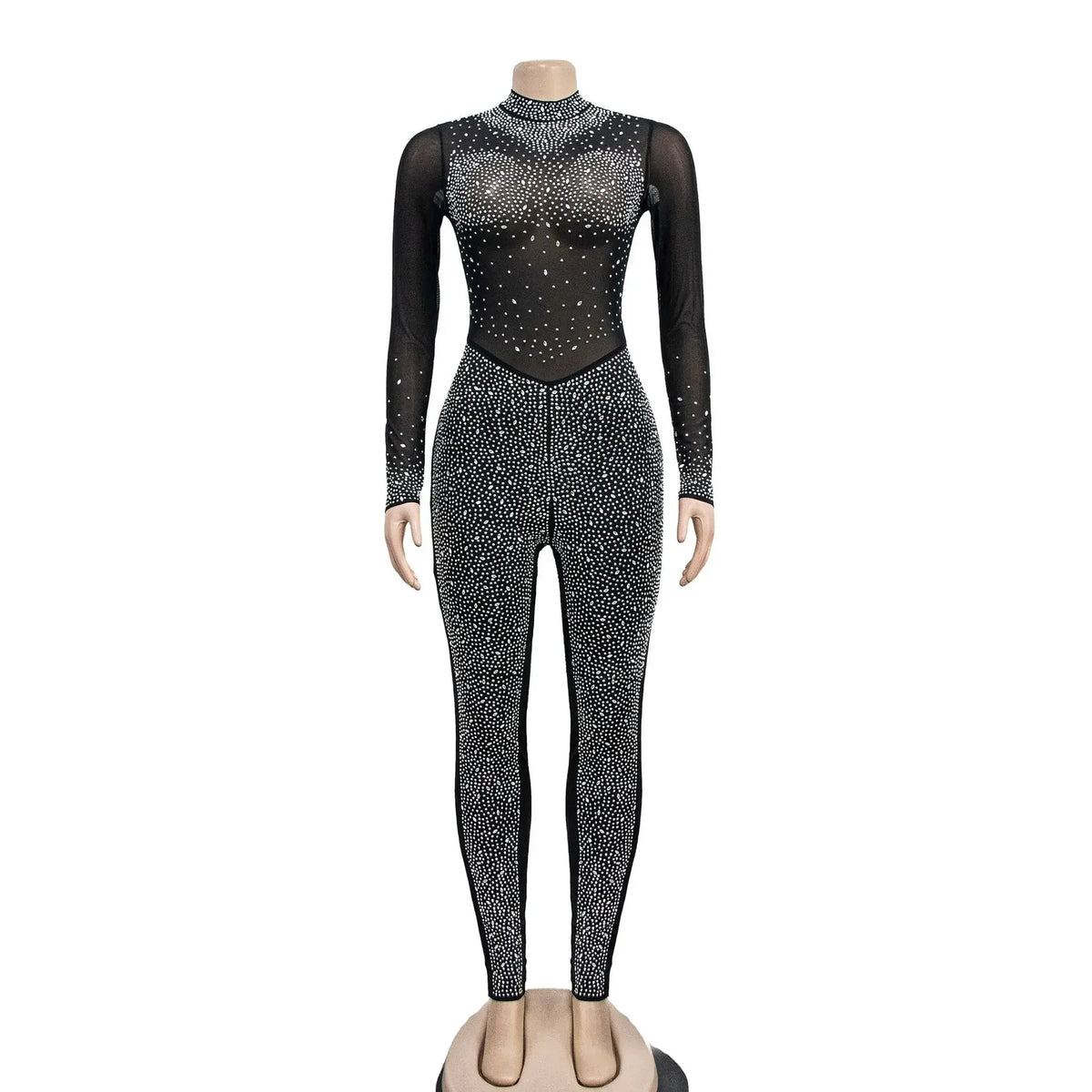 Women 2023 Autumn and Winter New Streetwear Fashion Elegant Solid Mesh Long