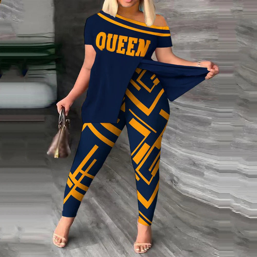 Ana Short Sleeve Suit Femme Casual Two Piece Sets