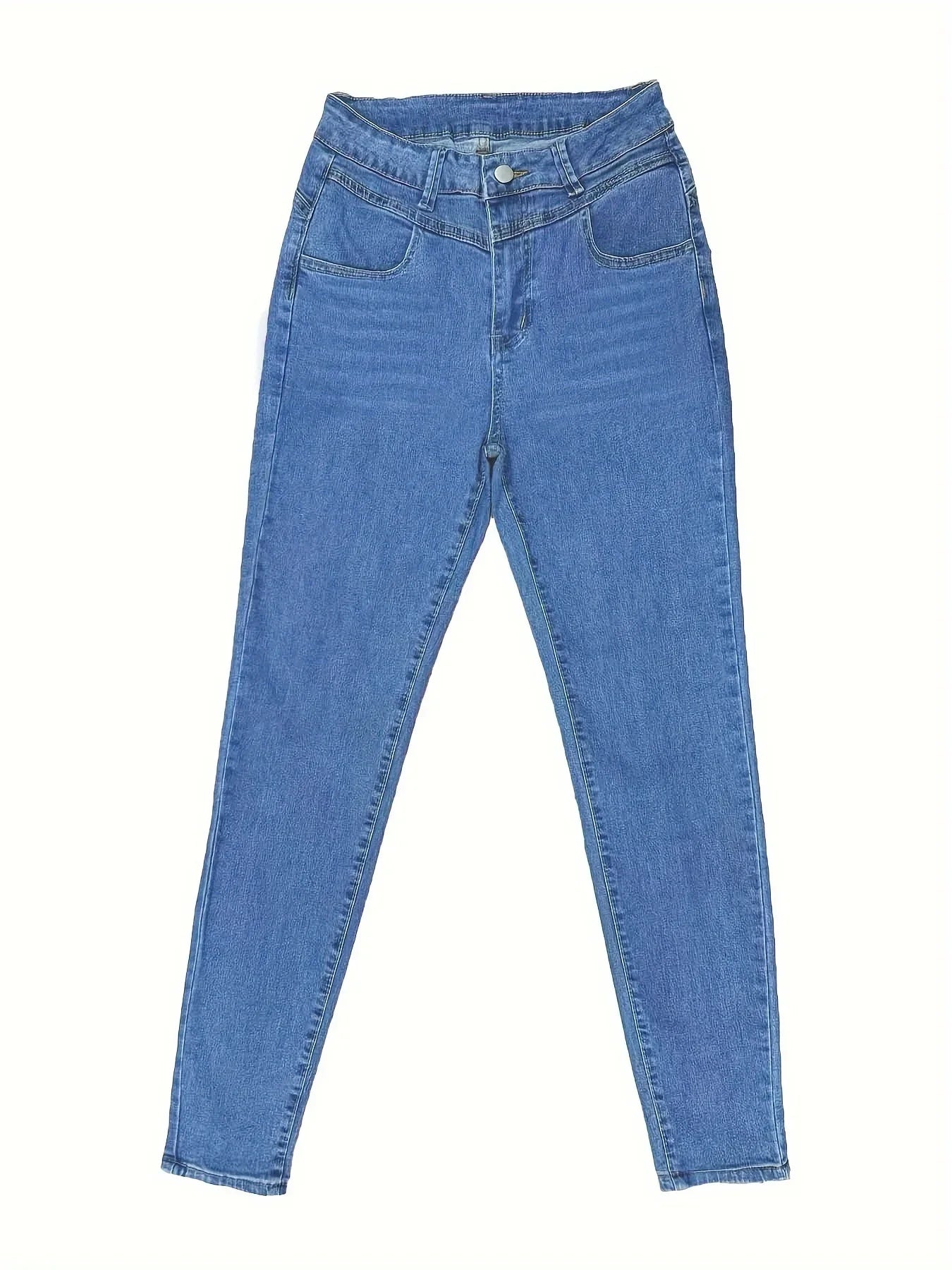 Old Tappan High-waist Stretch Simple Comfortable Small Leg Jeans