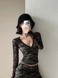 Dinorah Sexy Pure Desire Lace Base Two-Piece Sets