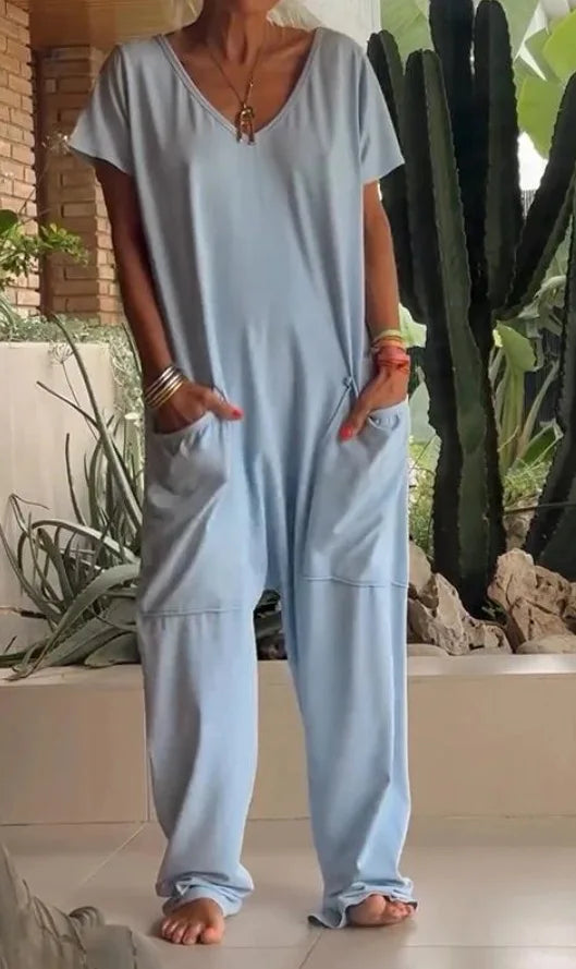Jumpsuits Spaghetti Strap Loose Elegante Playsuit Pantalones Informales Jumpsuit Women Summer