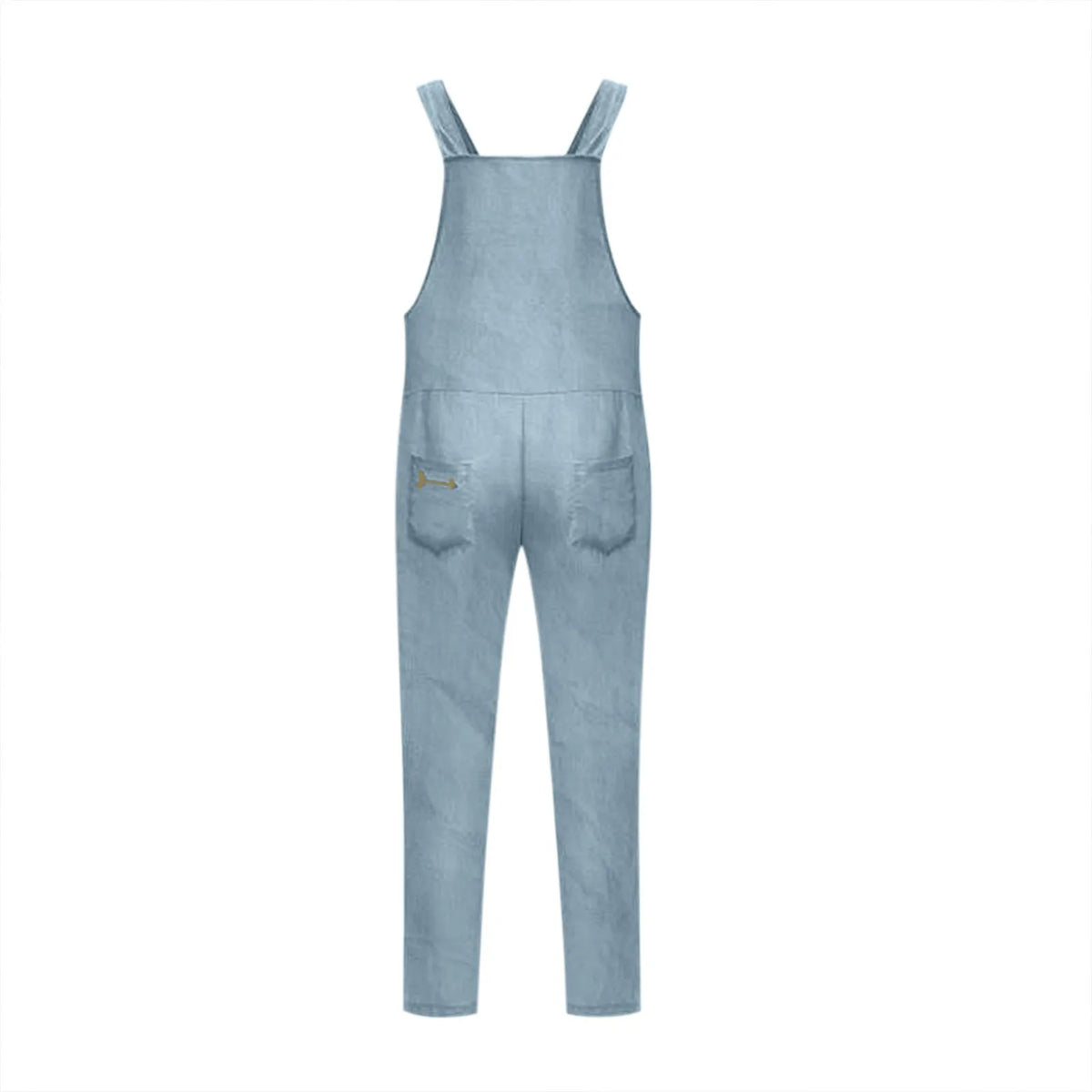 Women Plus Size Overalls Jumpsuits Casual Solid Loose Dungarees Retro Fashion