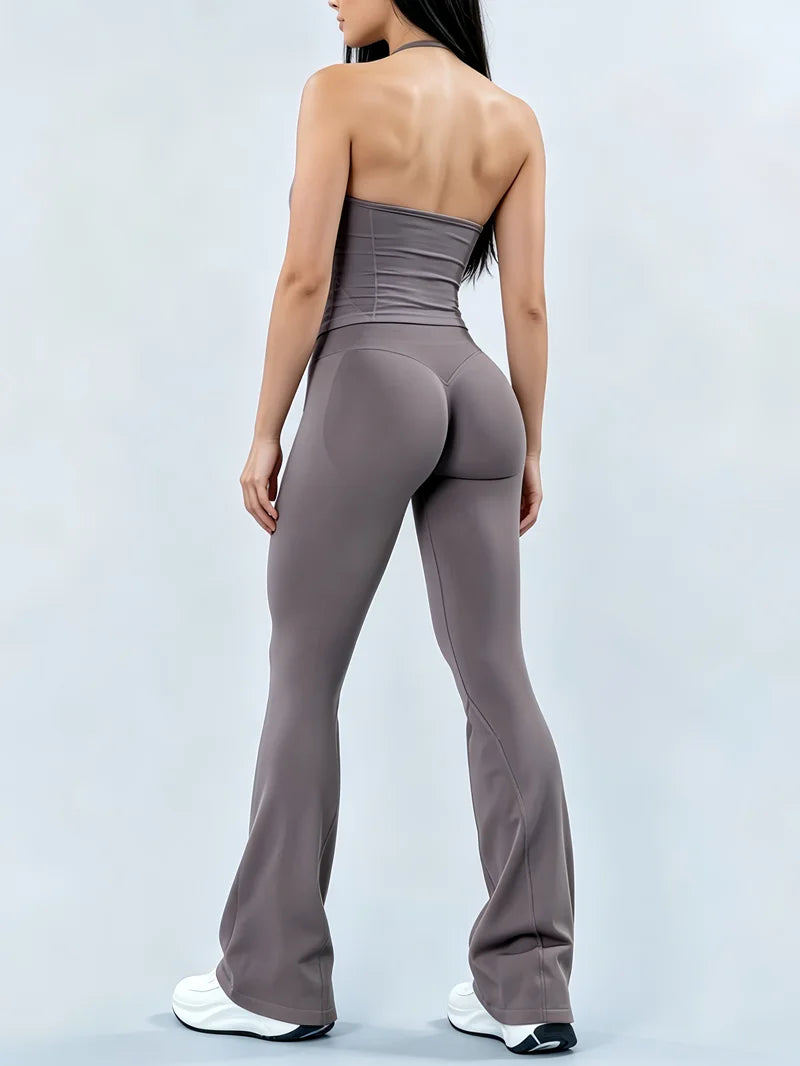Helen Seamless Sports Longline Strappy Two Piece Sets