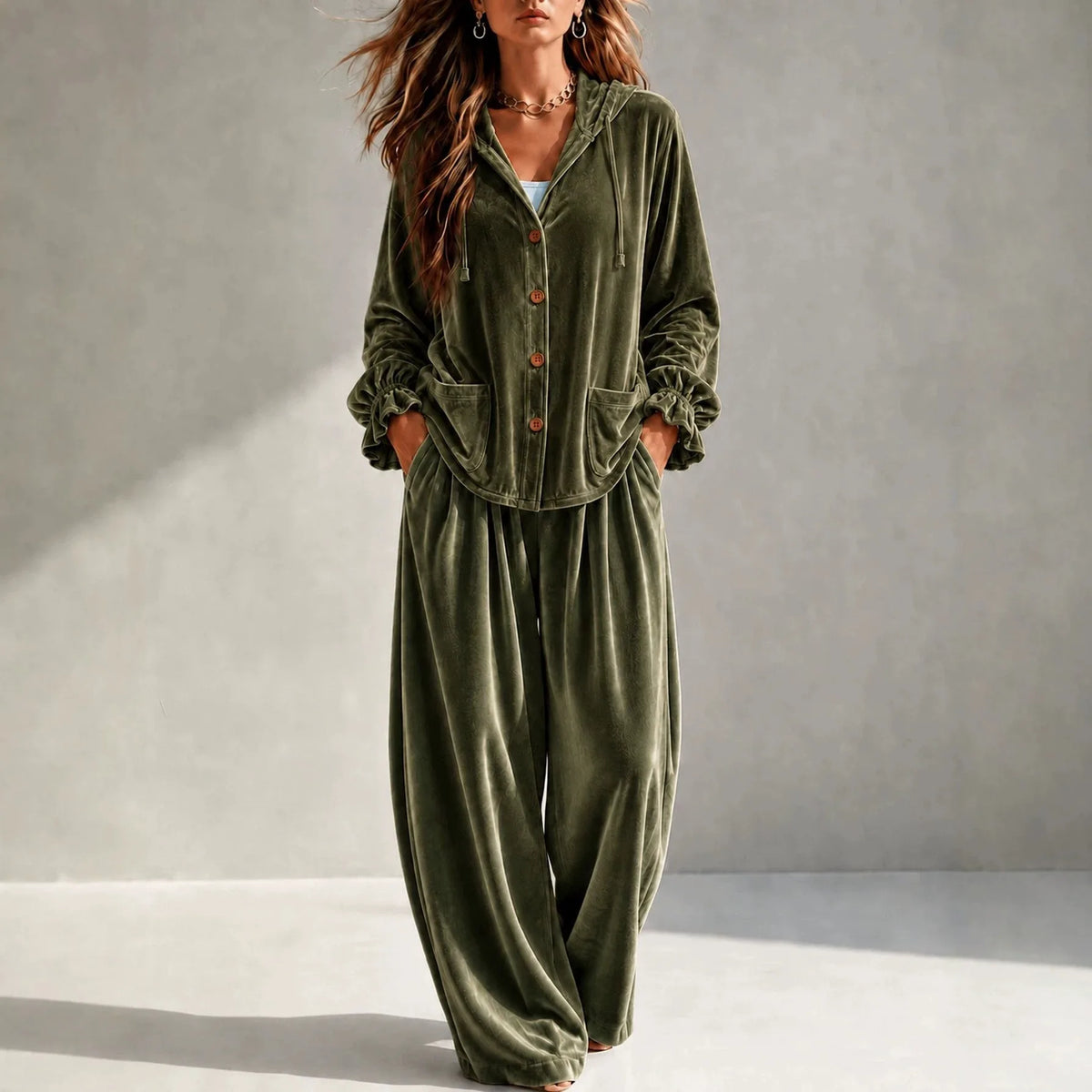 Tessa Long Sleeve Casual Loungewear Two Piece Sets