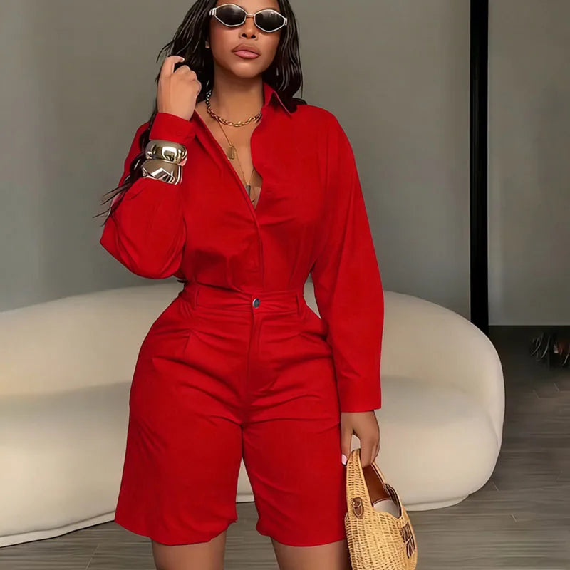 Alondra Solid Elegant Fashion Two Piece Sets