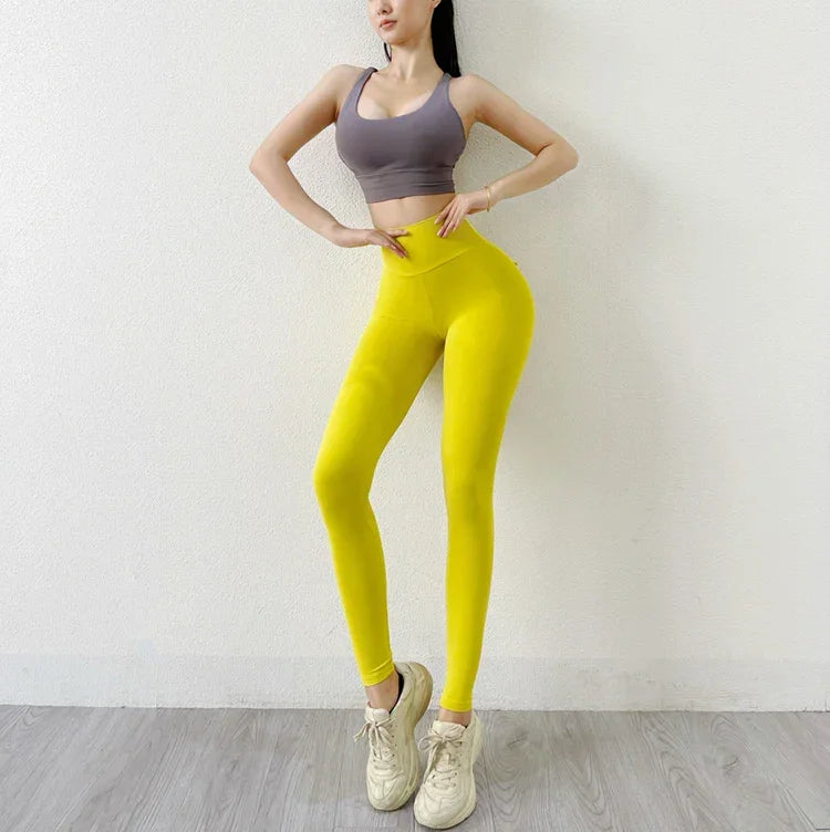 Summit Leggings Pocket Sexy Naked Feeling  Fitness Sports Pants