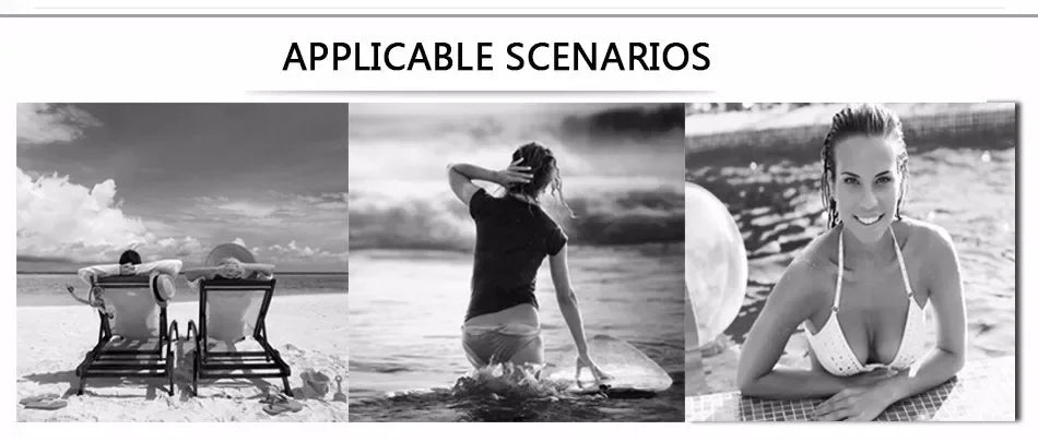 Champneuf Deep V Neck High Leg Backless Fashion Beachwear Outfits Set