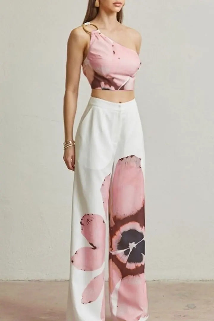 Hilda Wide Leg Full Length Sexy Two Piece Sets