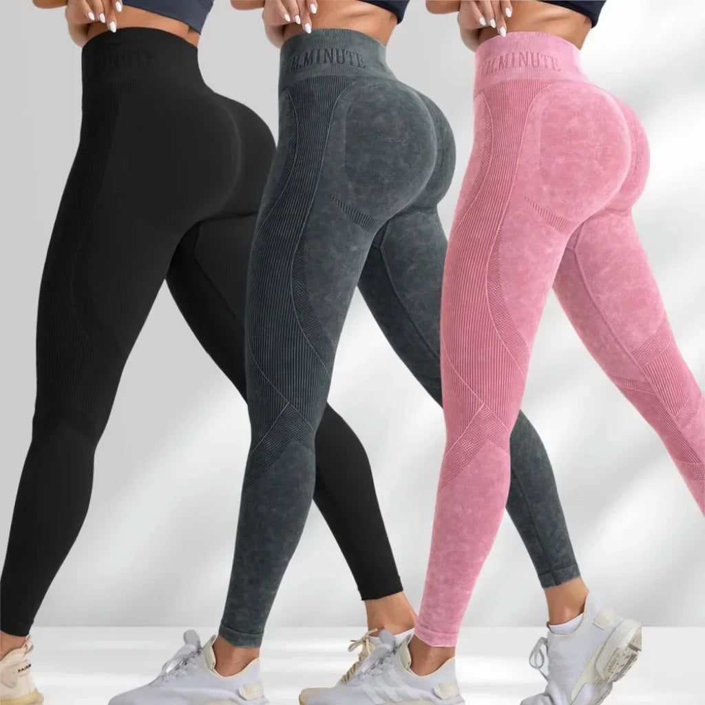 Lebanon Seamless Gym High Waist Hip Lifting Outdoor Sports Tight Waist Letter Sand Leggings