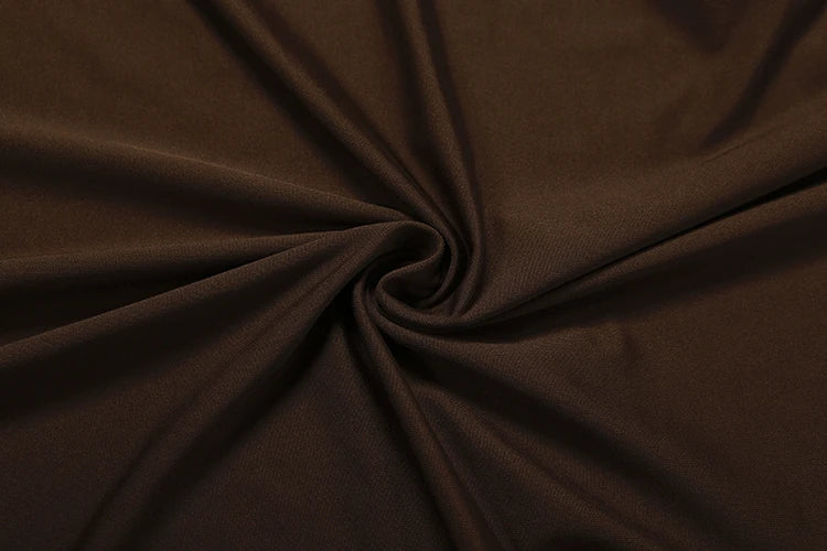 Linden Elegant Ruched O Neck Sleeveless Irregular Ribbon Metal Trim Classic Dress