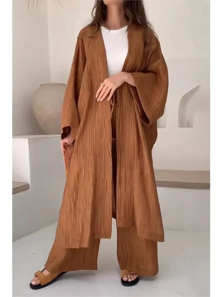 Alicia Women Elegant Solid Loose Two-piece Set