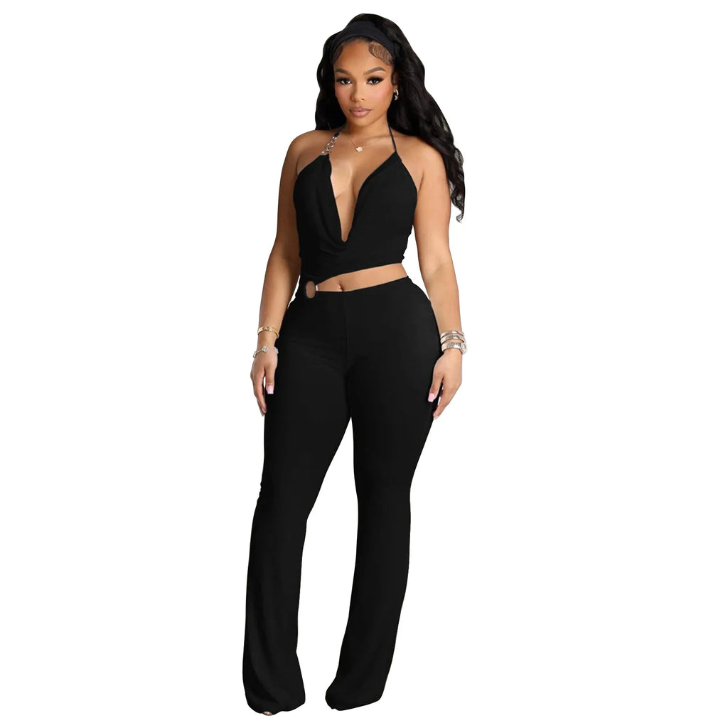 Marcela Street Backless Sexy Party Outfit Two Piece Sets