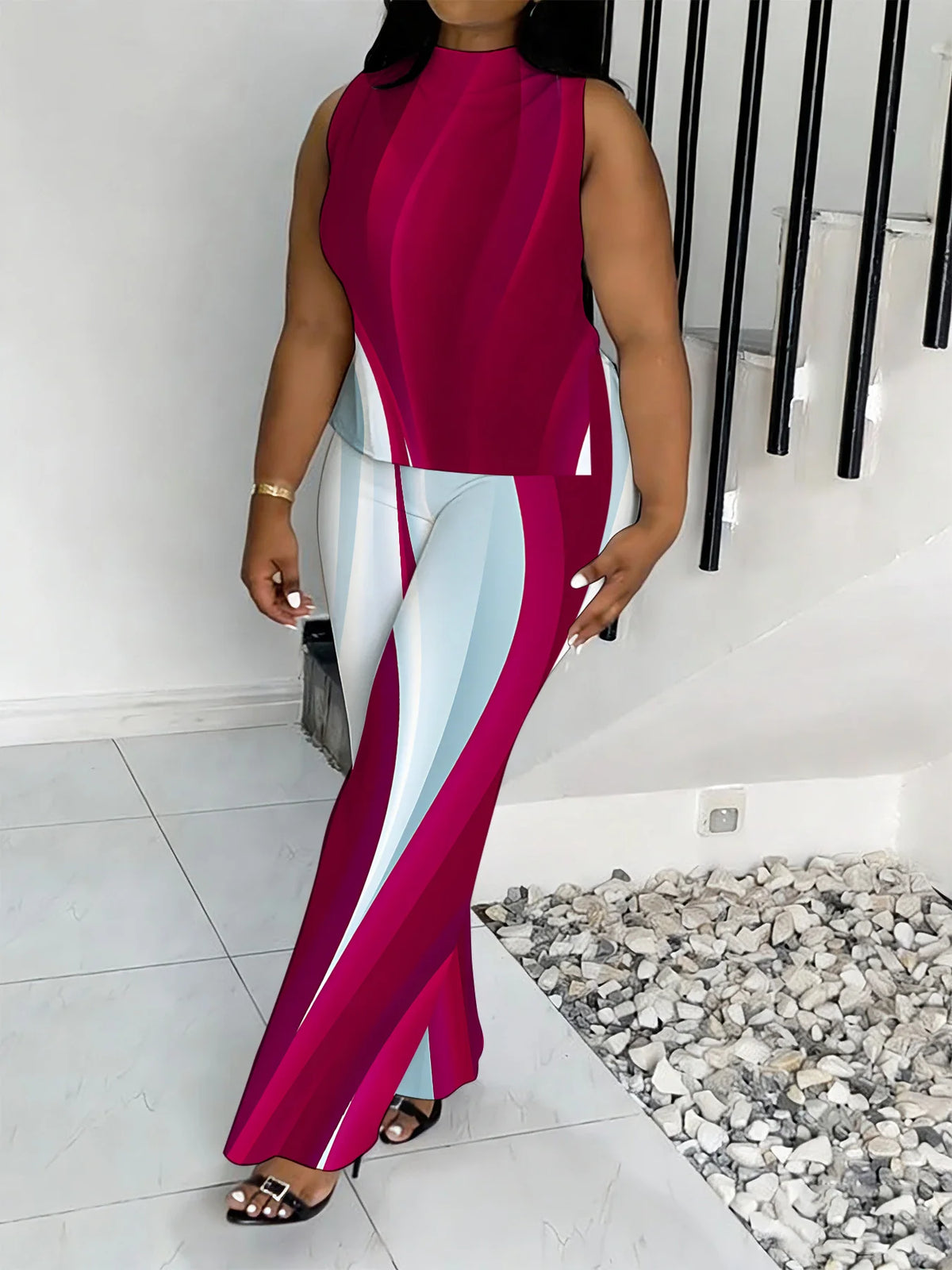 Emely Plus Size Style Tracksuit Sports Suit Two-Piece Sets