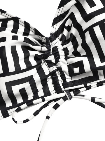 Karina Summer Geometric Print Three Piece Sets