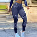 Kinnelon High-Waist Skinny Leggings with Trendy Ripped Details Comfort-fit