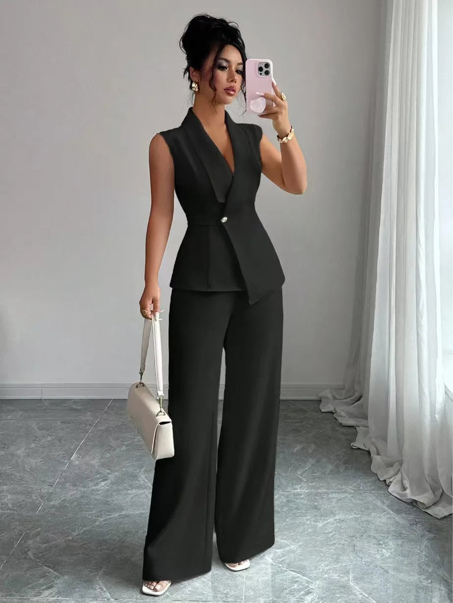 Elena Set Outfits Casual Sleeveless Two Piece Sets