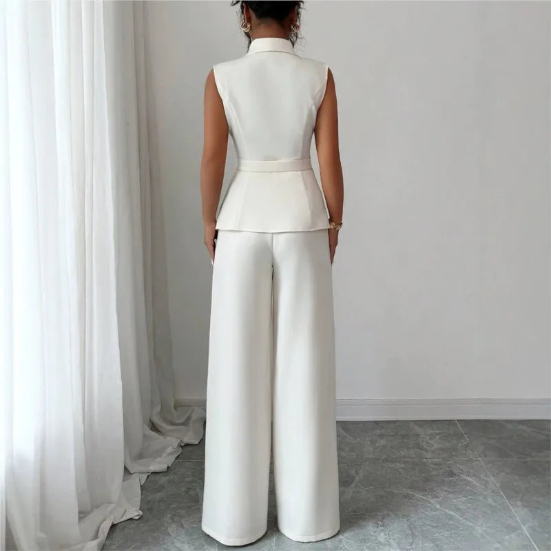 Elena Set Outfits Casual Sleeveless Two Piece Sets